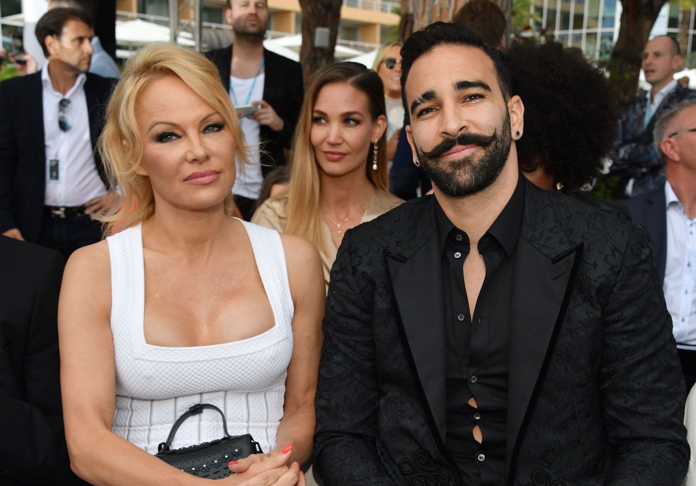 Adil Rami et Pamela Anderson