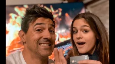Jean-Pascal Lacoste et sa fille Kylie