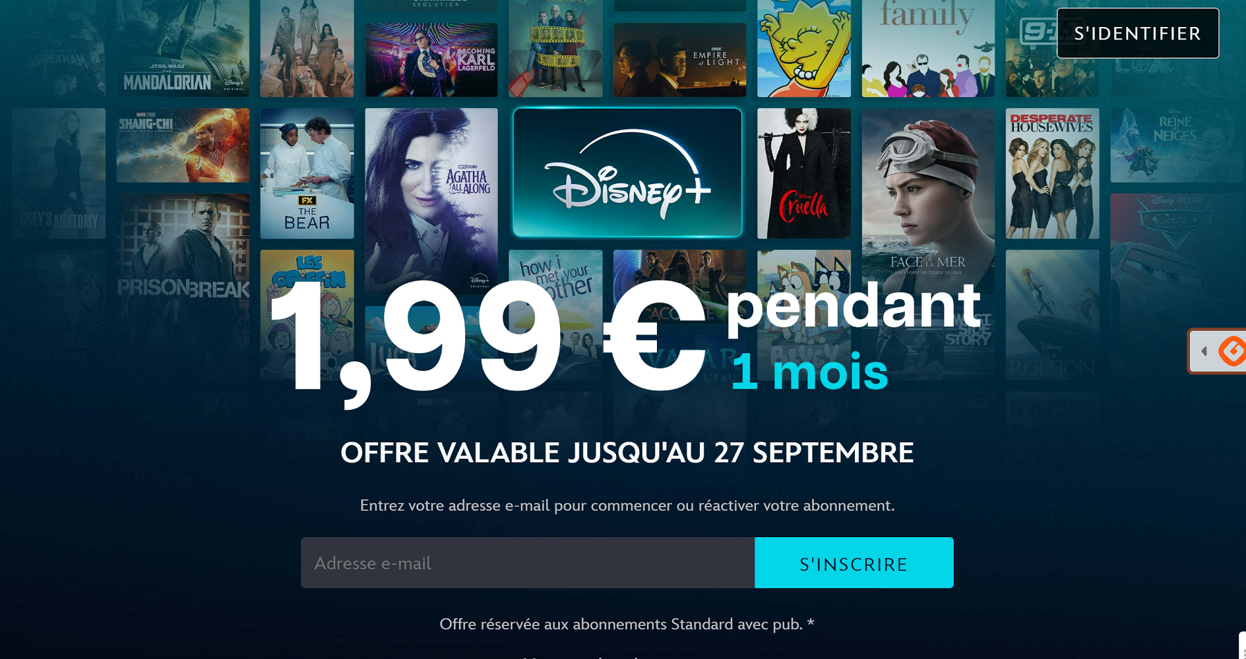 Offre promotionnelle estivale de Disney+