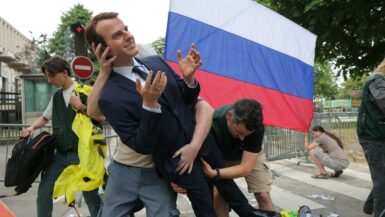 Statue de Macron