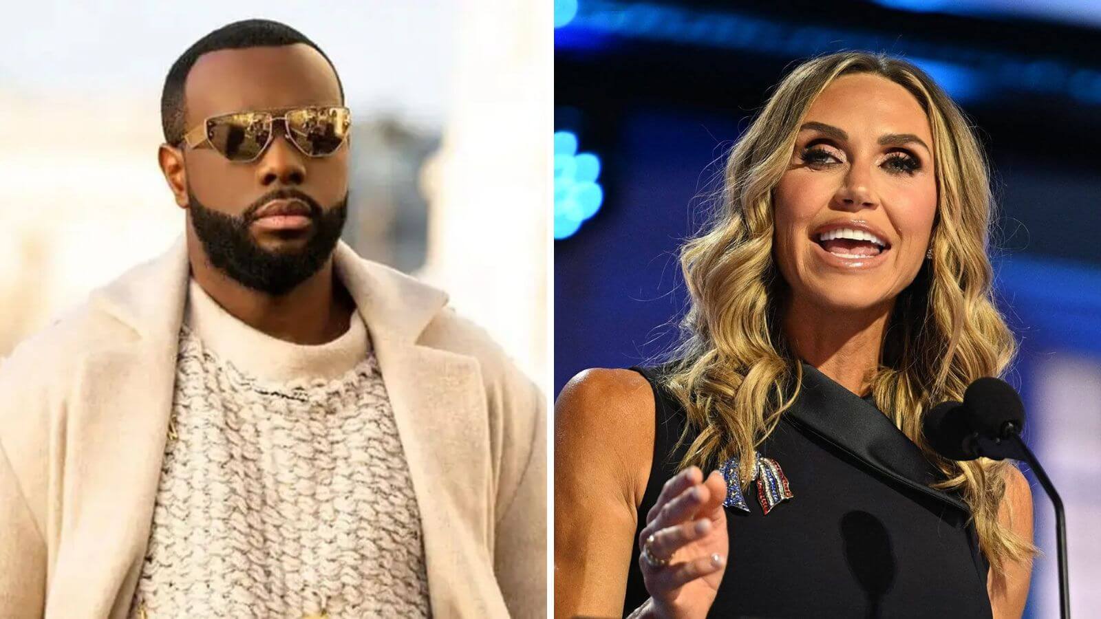 Gims et Lara Trump