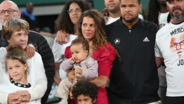 Jo-Wilfried Tsonga avec sa fille
