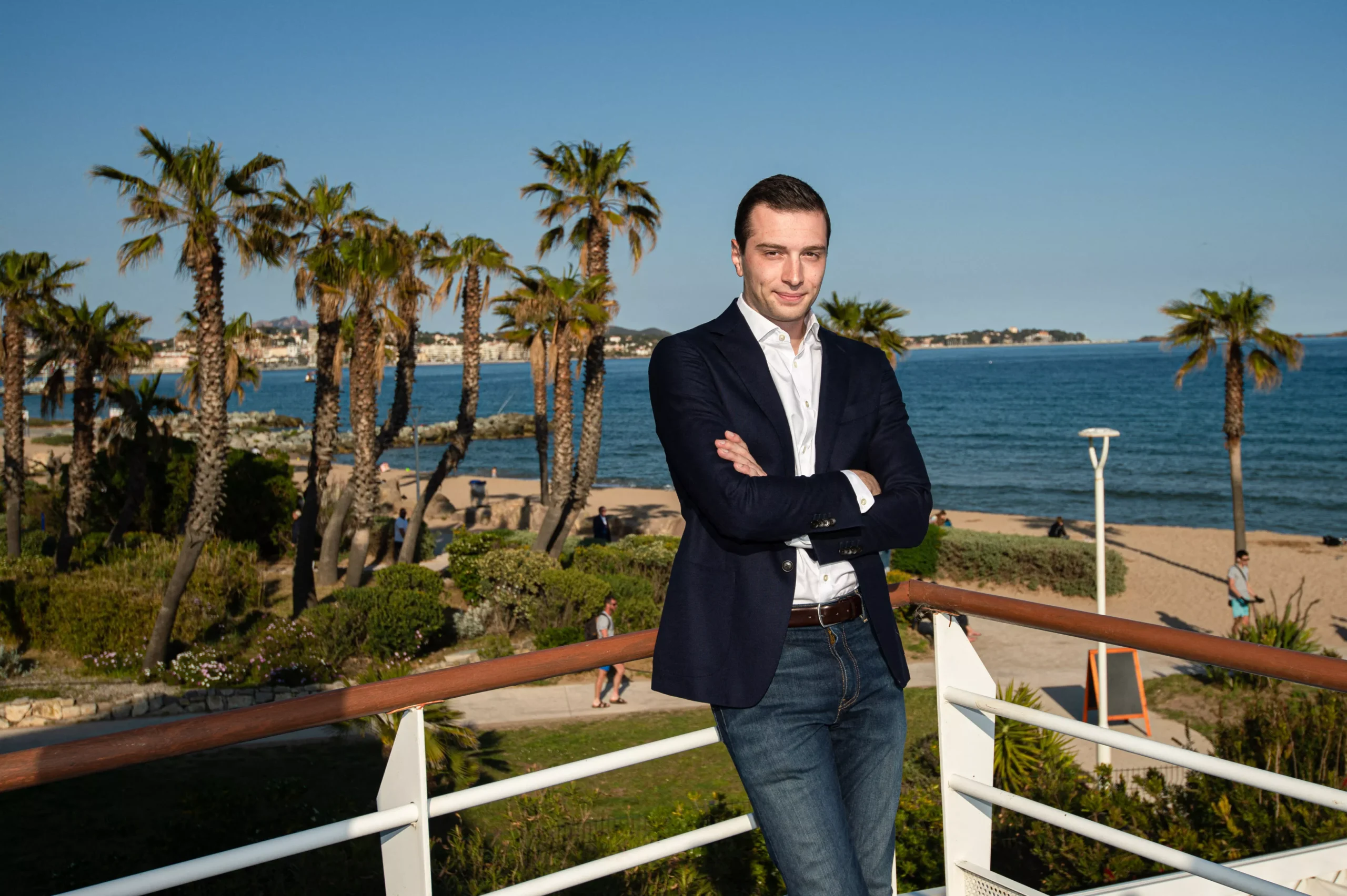 Jordan Bardella en vacances à Ramatuelle