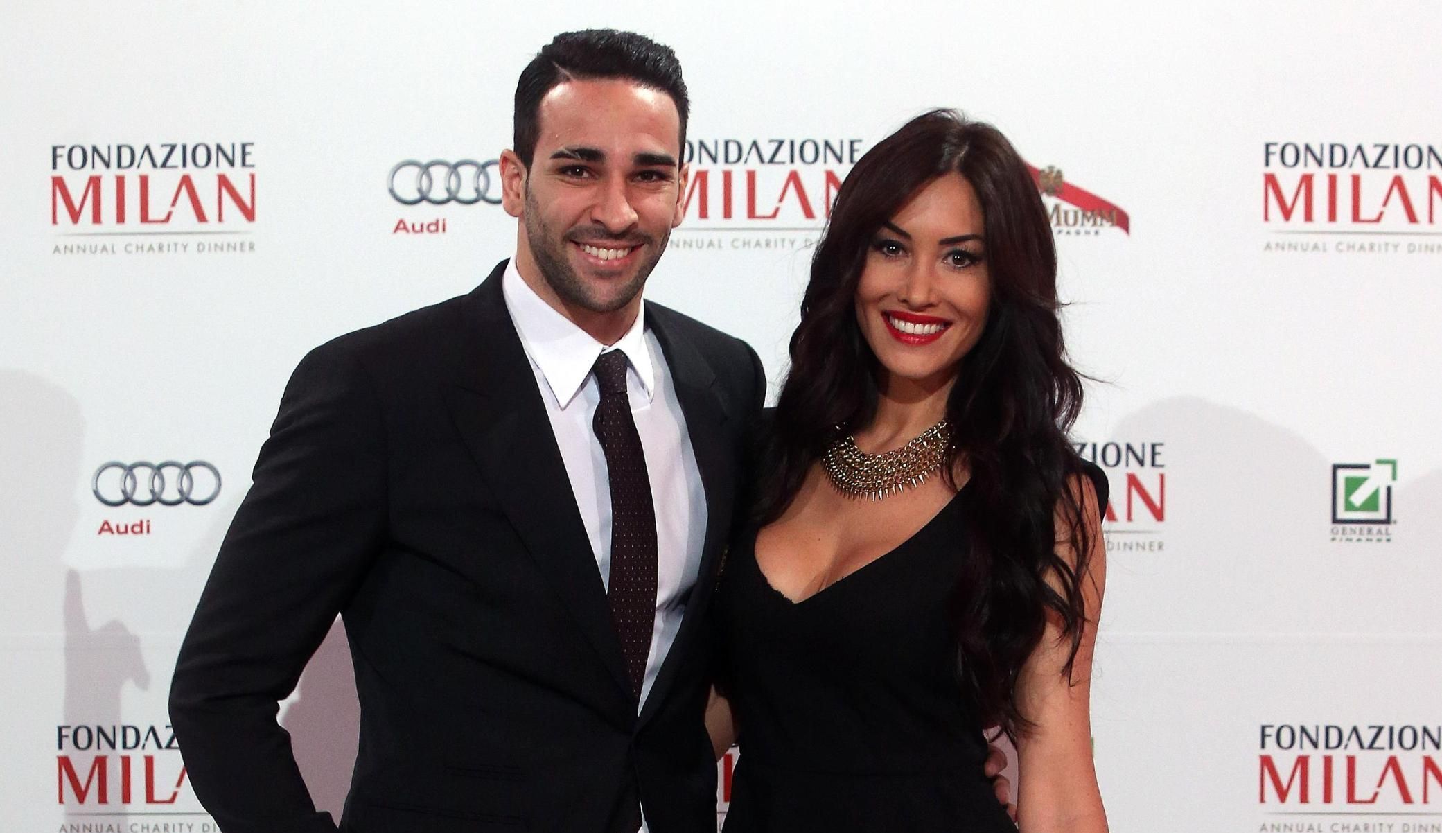 Adil Rami avec Sidonie Biémont