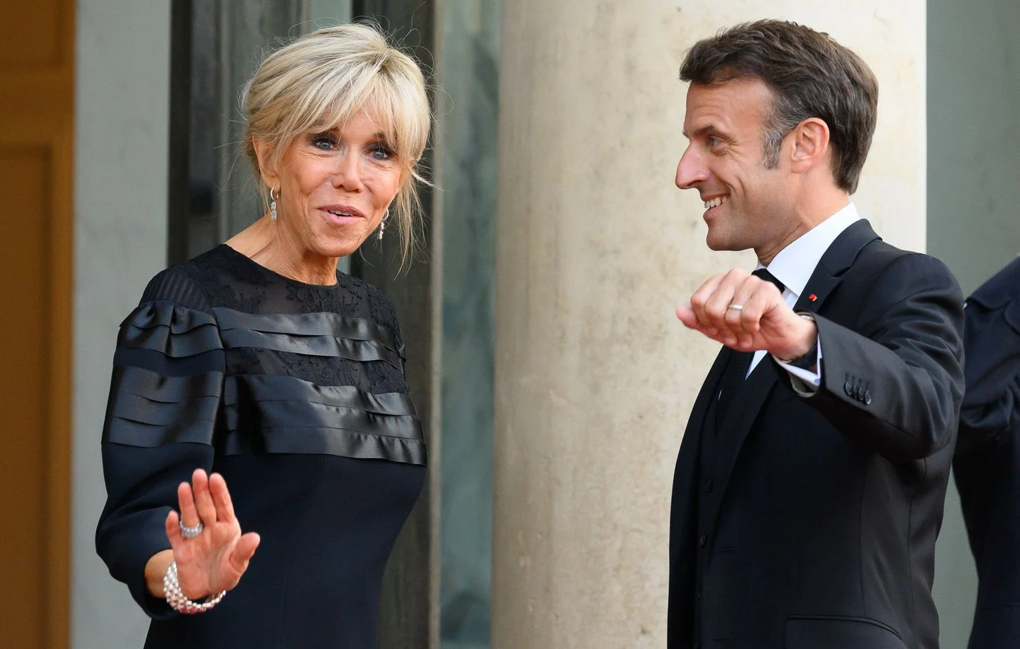Emmanuel Macron avec Brigitte Macron